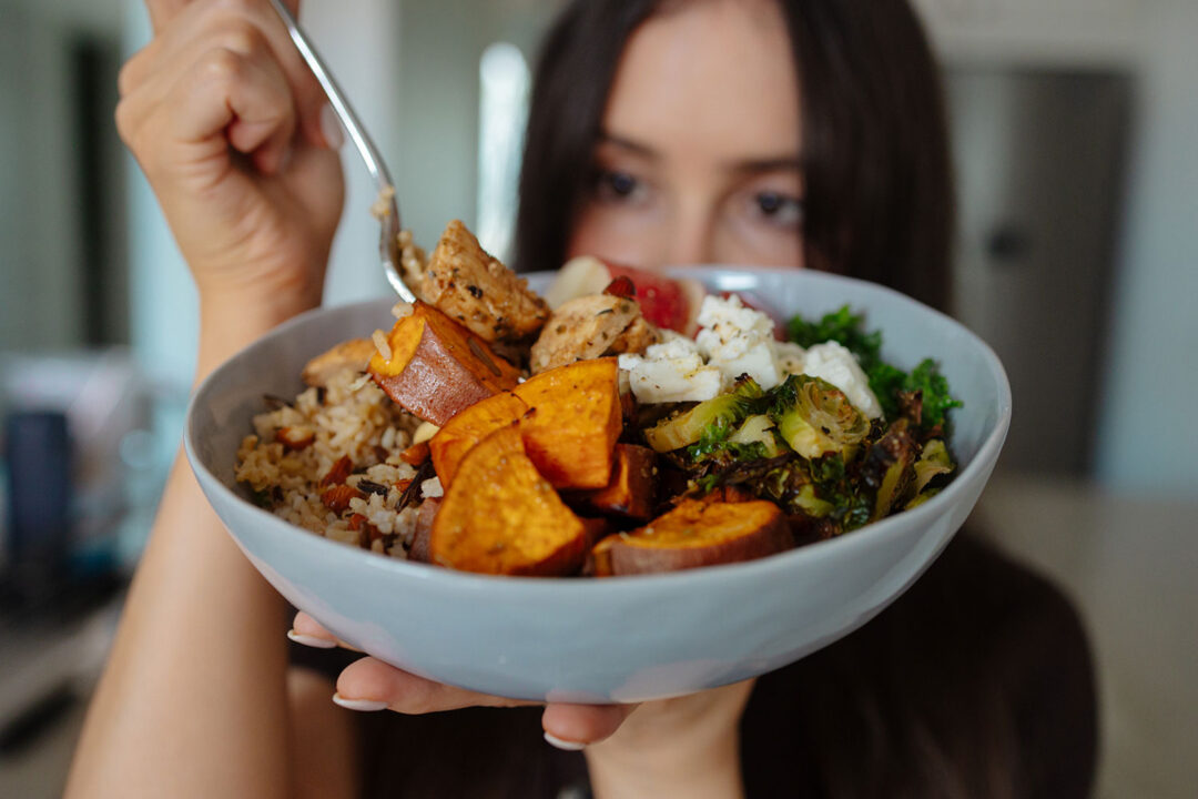 high protein autumn bowl