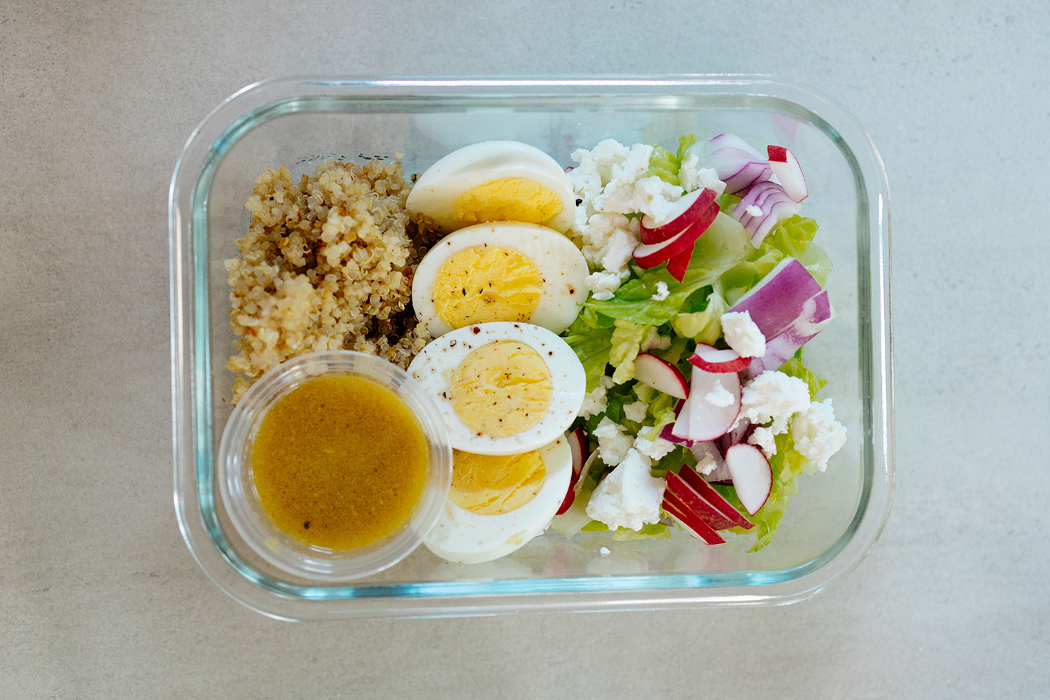 Honey mustard protein meal prep bowls