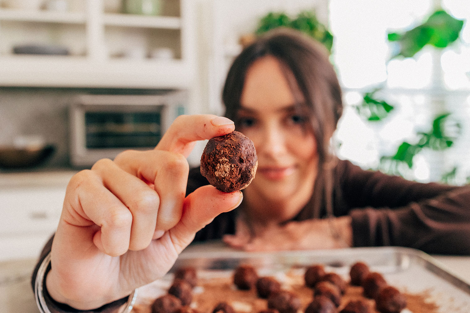 chocolate protein truffles