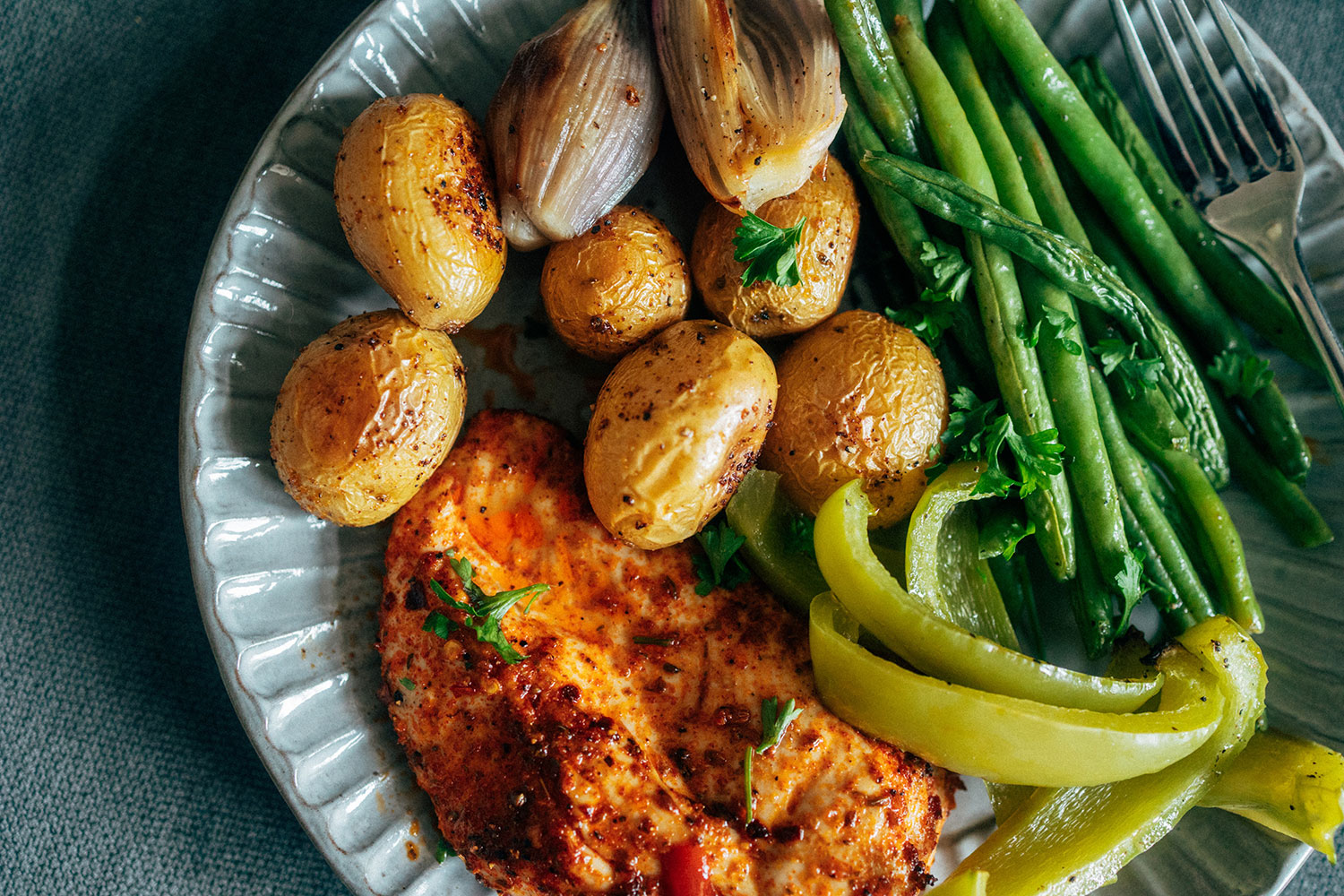 easy one-tray weeknight dinner