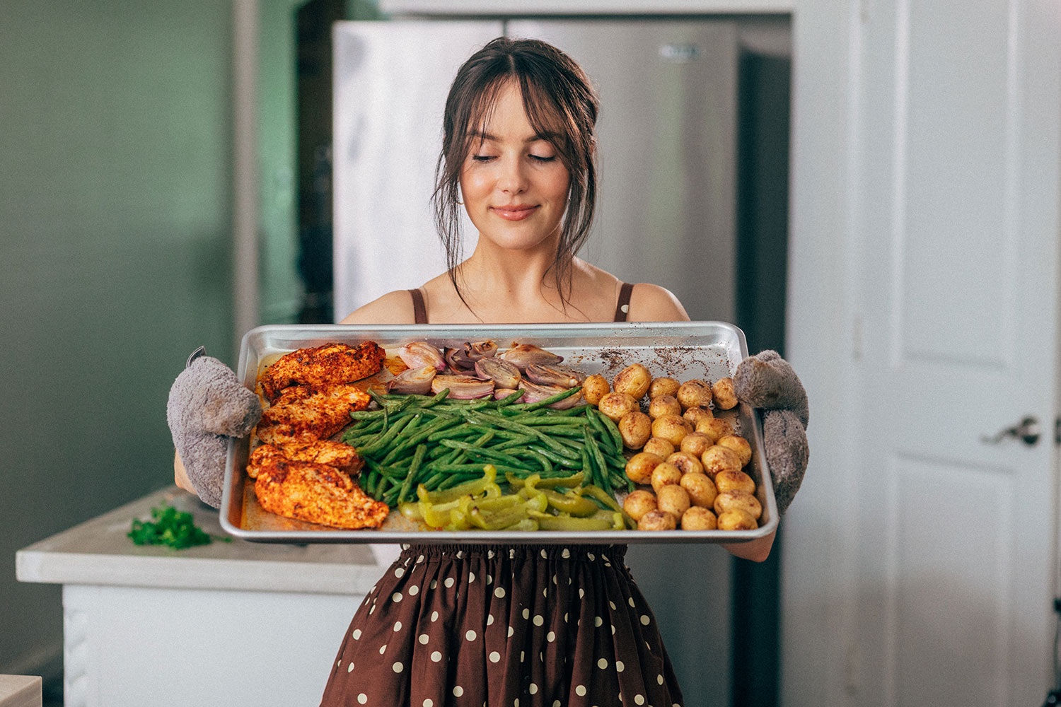 low effort one-tray weeknight dinner